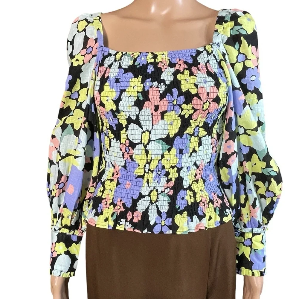 NWT New $98 Free People Ariana Printed Crop Top Size XS